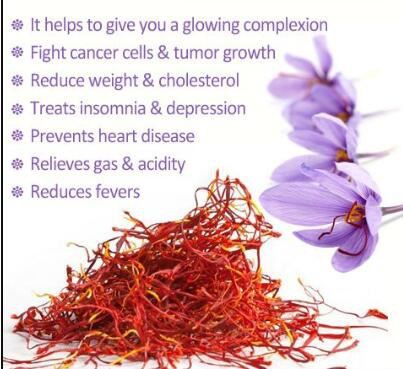 organic saffron powder benefits