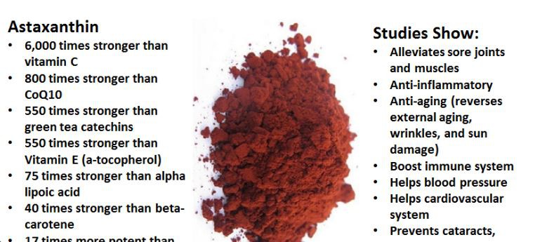 organic astaxanthin powder Benefits