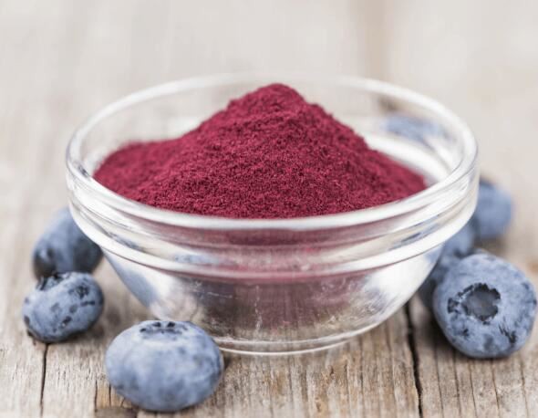 dehydrated blueberry powder